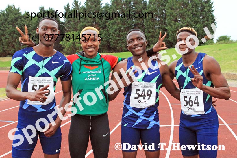 Zambian athletes, 2022 NEGP Monkton 5, Wednesday, July 20th. Photo: David T. Hewitson/Sports for All Pics